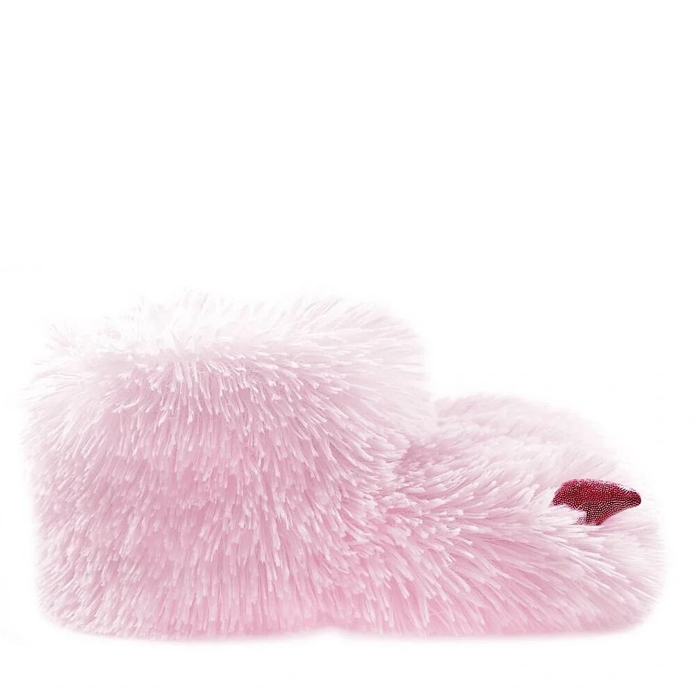 Monster BABY GIRL Pink Animal Claw Slippers SIZE 2 NEW